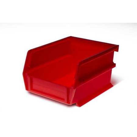 TRITON PRODUCTS 12 lb Storage Bin, Polypropylene, 4.125  in W, 3 in H, Red 3-210R