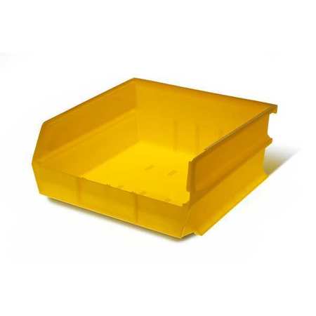 TRITON PRODUCTS 55 lb Storage Bin, Polypropylene, 11  in W, 5 in H, Yellow 3-235Y