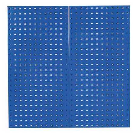 Triton Products (2) 18 In. W x 36 In. H Blue Epoxy 18-Gauge Steel Square Hole Pegboards Mounting Hardware LB18-B