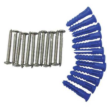 TRITON PRODUCTS 12 Steel Screws & 12 Plastic Wall Anchors for Mounting Steel LocBoard LB-MHK