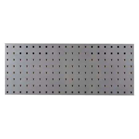 TRITON PRODUCTS (1) 30 In. W x 12 In. H Silver Epoxy 18-Gauge Steel Square Hole Pegboard Strip LBS-3S