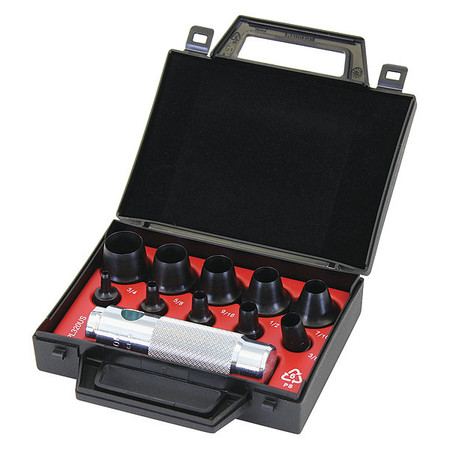 ALLPAX Hollow Punch Kit, Standard, 11 pcs. AX1300