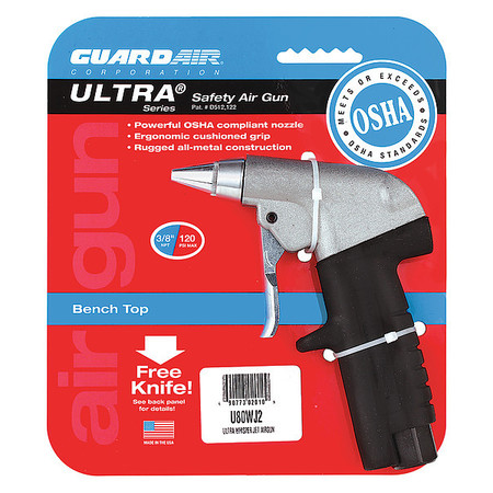 Guardair Ultra Whisper Jet Air Gun, 40 cfm U80WJ2