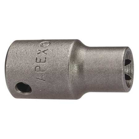 APEX TOOL GROUP 1/4 in Drive, E5 SAE Socket, 6 Points TX-1405