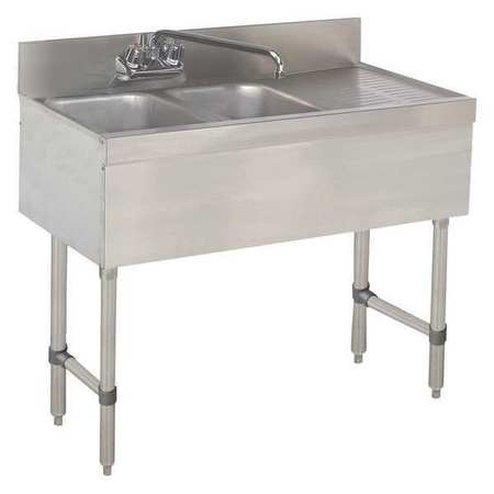 Advance Tabco 18" W x 36" L x Splash Mount (Faucet), Utility Sink and Laundry Tub SLB-32R-X