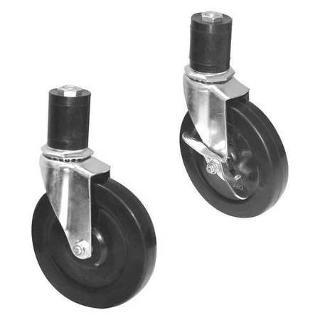 ADVANCE TABCO Cleanroom Table Casters, w/Brakes, PK4 CA-25