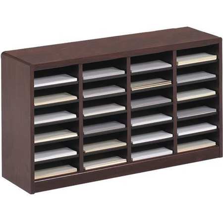 SAFCO Literature Organizer, Wood, 24 Compartment 9311MH