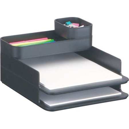 SAFCO Stacking Desktop Sorter Set, Black 3285BL