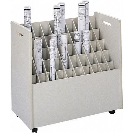 Safco Roll File, Mobile, 50 Compartment 3083