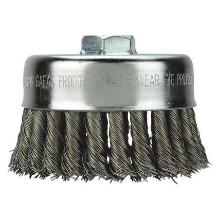 MILWAUKEE TOOL 4" Knot Wire Cup Brush - Carbon Steel 48-52-1350