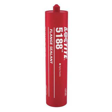 Loctite Anaerobic Gasket Sealant, 300 mL, Red, Temp Range -65 to 300 Degrees F 1241991