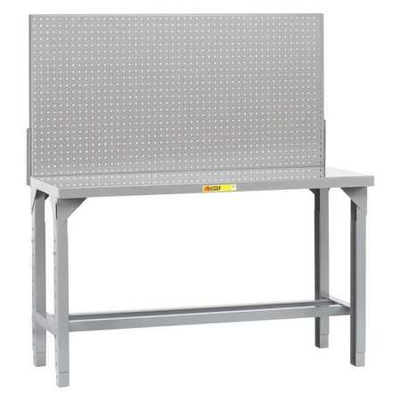 LITTLE GIANT Work Benches with Pegboard, 72" W, 27" to 41" Height, 4000 lb. WST1-3072-AH-PB