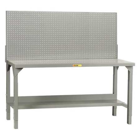Little Giant Work Benches with Pegboard, 60" W, 27" to 41" Height, 4500 lb. WST2-3660-AH-PB