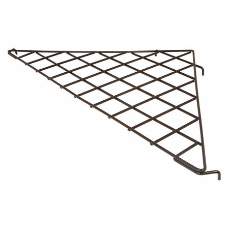 ECONOCO Grid Triangle Shelf 24" x 24", Black, 10Pk BLKS/90