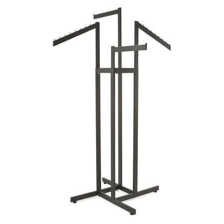 ECONOCO Rack Rectangular Tubing 2-Arms, 4-Way, Black K86/MAB