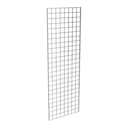Econoco Wire Grid Panel 2 ft. x 6 ft., Chrome, 3PK P3GW26