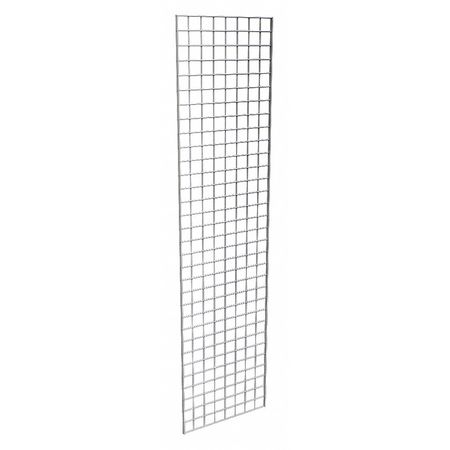 Econoco Wire Grid Panel 2 ft. x 8 ft., Chrome, 3PK P3GW28