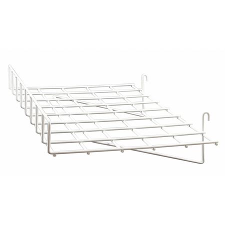 Econoco Grid Straight Shelf 24" x 15", White, 4PK WTES/93
