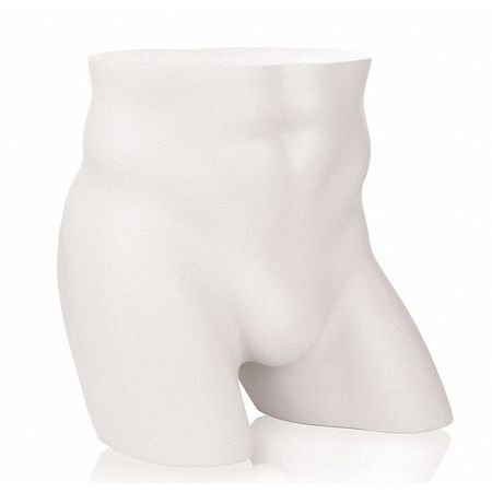 ECONOCO Mondo Mannequins Male Full Round Butt Hip Form, White TOR-3W109