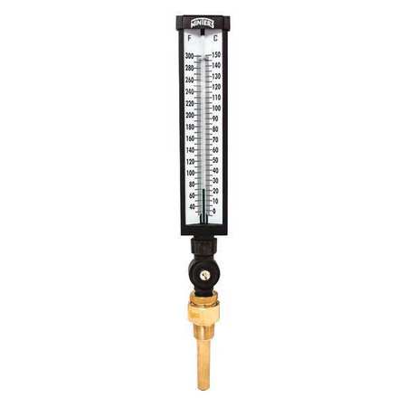 WINTERS Thermometer 9" Alum, Vari, 30-300F/C TIM105A