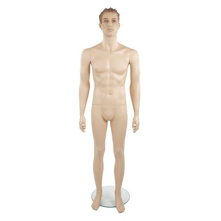 Econoco Mondo Mannequins Rudy Realistic Fleshtone Male Mannequin, Pose 1, w/base RUDY1/F