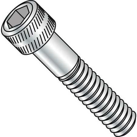 AMERICAN SOCKETS #6-32 Socket Head Cap Screw, Zinc Plated Alloy Steel, 1 in Length, 100 PK 0616CS