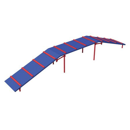 BARK PARK Commercial Dog Walk, Red/Blue PBARK-410-P