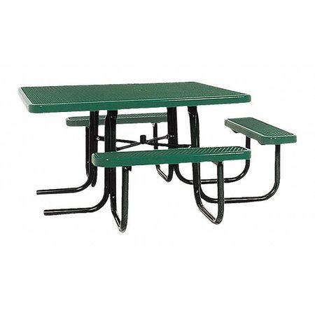 ULTRASITE Park ADA Square Table, 46"x55", Green 358H-V-GREEN