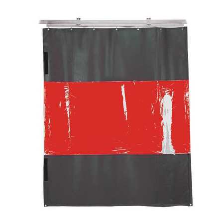 TMI Weld Curtain, Red, 6" W x 8" H CU1854-0608