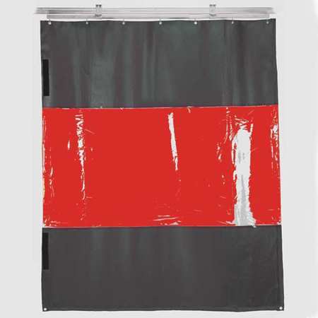 TMI Weld Curtain, Red, 12" W x 8" H CU1854-1208