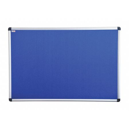 FLOORTEX Fabric Bulletin Board 36"x24", Aluminum Frame FCVFBB3624A