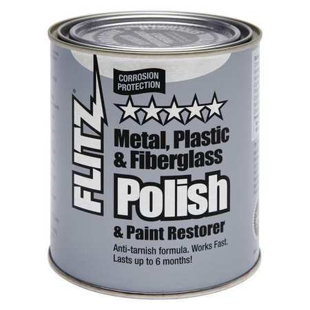 FLITZ Fiberglass Paste Pol., Metal, Plast, 1 gal. CA 03588