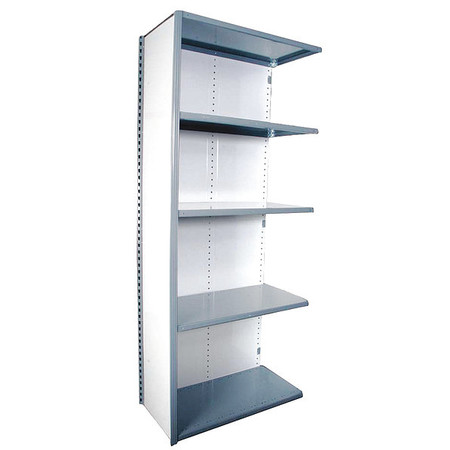 EQUIPTO V Grip Shelving, AddOn, 7Hx18Dx3W W/ 7-Shlvs, LG 673-7A-LG