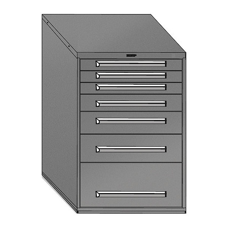 EQUIPTO Mod Drawer Cabinet W/O Dividers, 30", Gy 4414-GY