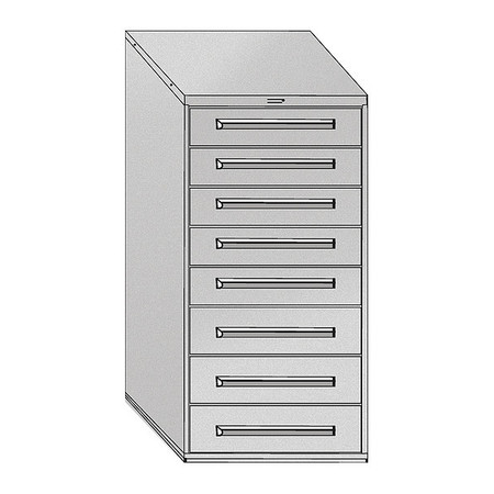 EQUIPTO Mod Drawer Cabinet W/ Divider, 30", BK 4428-01-BK