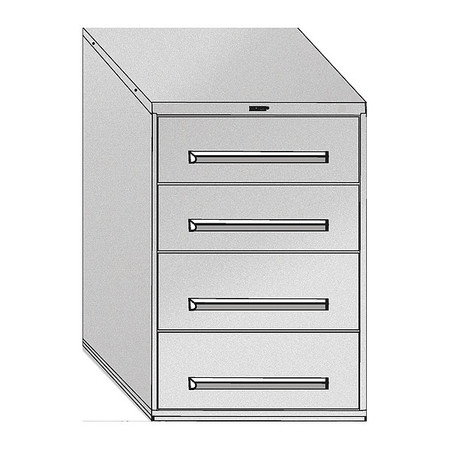 EQUIPTO Mod Drawer Cabinet W/O Dividers, 30", BK 4418-BK