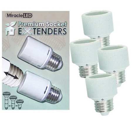 MIRACLE LED U.L. Listed 1 Inch Stackable Porcelain Socket Extenders 602220