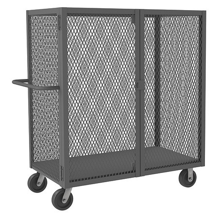 Durham Mfg Cage Truck 2,000 lb Capacity, 46 in W x 80 1/2 in L x 56 1/2 in H, 1 Shelves HTL-4474-DD-95