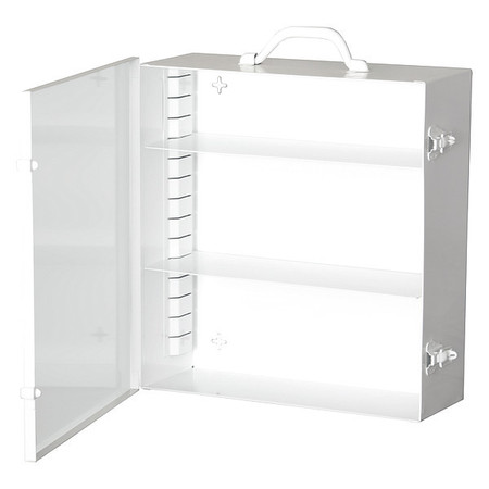 Durham Mfg Industrial First Aid Cabinet, 3 shelves, Pull Down Catch, 9FX 534-43