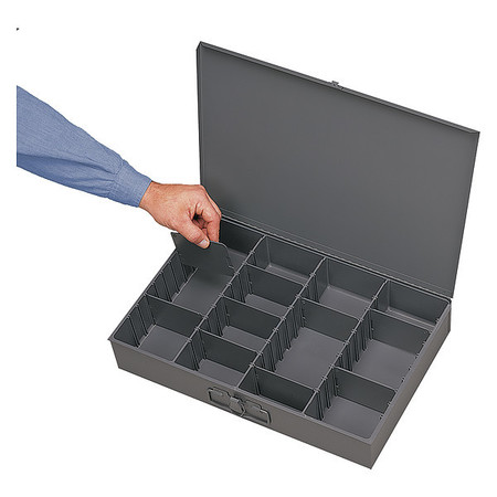 Durham Mfg Small Compartment box, adjustable opening, for small part storage 215-95