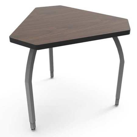 ELO DESKS Classroom Desk, 30" D, 34" W, 26" to 31" H, Montana Walnut, Laminate ELO7318-ADJG4-66