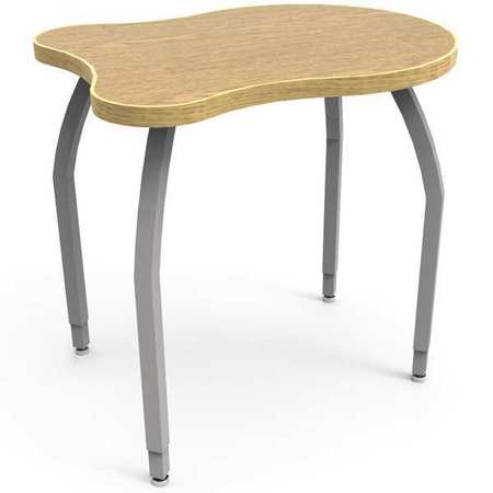 ELO DESKS Classroom Desk, 22-1/2" D, 30" W, 26" to 31" H, Oak, Laminate ELO6600-ADJG4-32-32