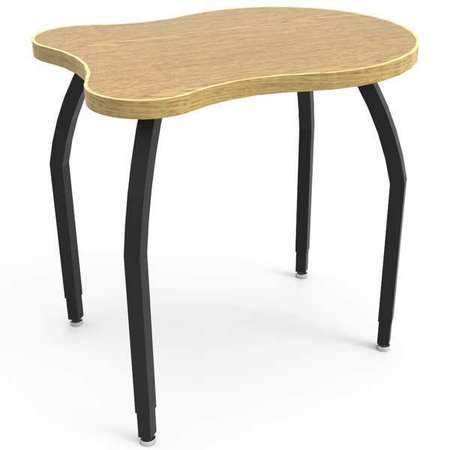 ELO DESKS Classroom Desk, 22-1/2" D, 30" W, 26" to 31" H, Bannister Oak, Laminate ELO6600-ADJ09-32-32