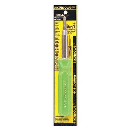 Eazypower Screwdriver, 6 In 1, Lime 39022