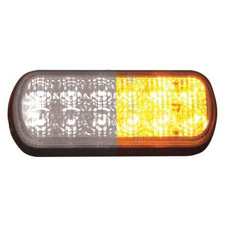 BUYERS PRODUCTS Dual Row 5.5 Inch Amber/Clear LED Strobe Light 8891602