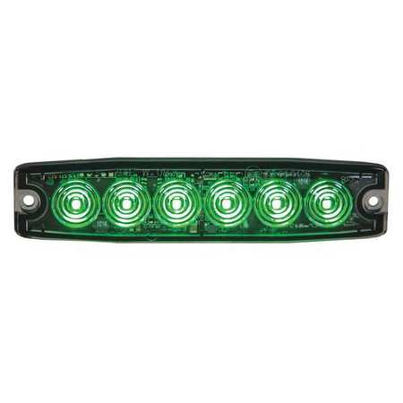 BUYERS PRODUCTS Ultra Thin 5 Inch Green LED Strobe Light 8892209