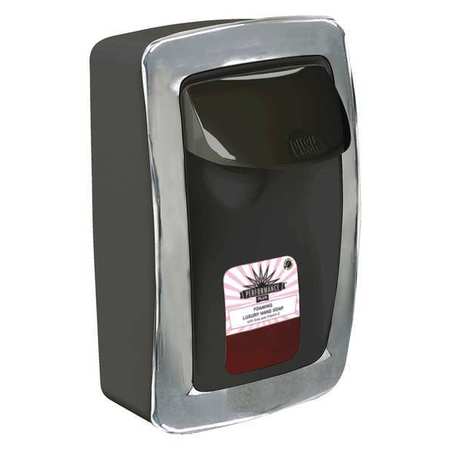 PERFORMANCE PLUS Soap Dispenser, Manual, Black/Chrome Trim PP8908F