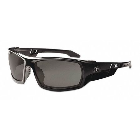 Ergodyne Safety Glasses, Smoke Scratch-Resistant 50030