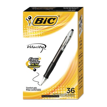 Bic Pen, Velocity, Black, PK36 VLG361-BLK