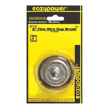 EAZYPOWER Wire Cup Brush, Fine, 3" 87112